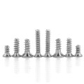 Stainless Steel SS304 M1.7 M2 M2.6 M3 M4 Cross Recessed Phillips Self-tapping Screw Countersunk Flat Head Self Tapping Screw